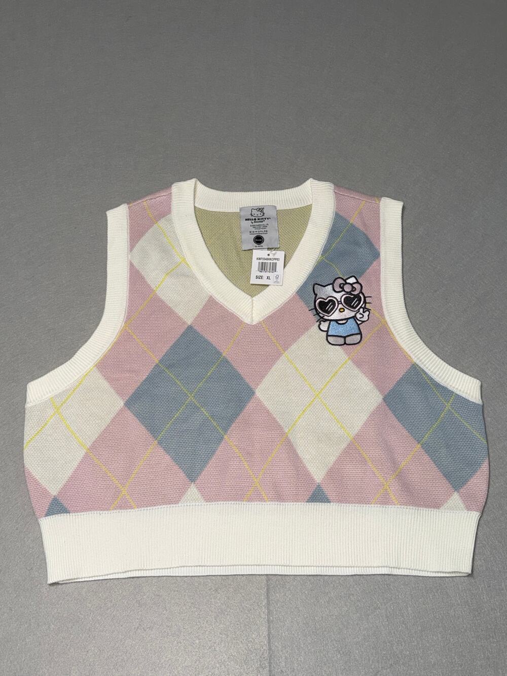 Hello Kitty Argyle Sweater Vest